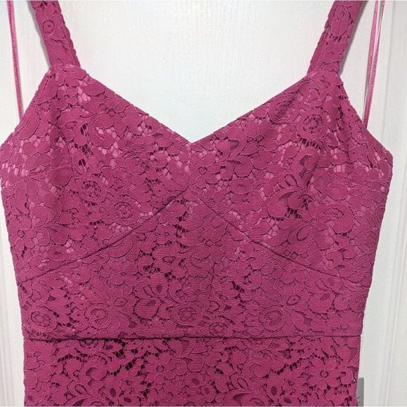 Nwt Chelsea 28 | Magenta lace midi dress - Picture 5 of 10